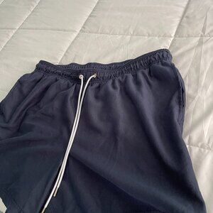 Lands' End Men's 6" Volley Swim Trunks Navy Size Large